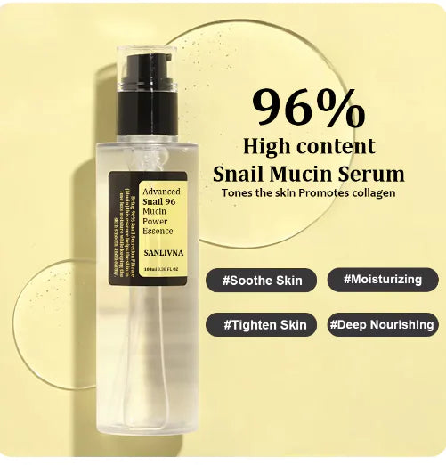 Korean Snail Mucin 96% Facial Essence - Anti-Aging & Brightening